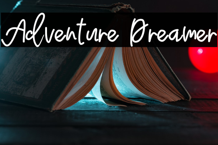 Adventure Dreamer Font examples