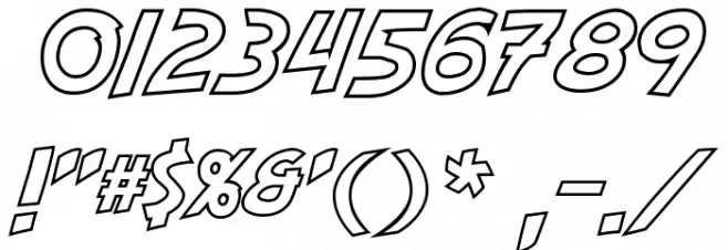 Adventure Hollow Font OTHER CHARS