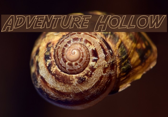Adventure Hollow Font examples