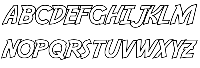 Adventure Hollow Font LOWERCASE