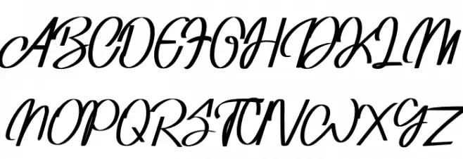 Adventure Invisible フォント 大文字