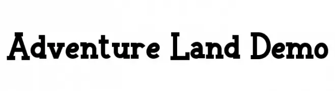 Adventure Land Demo  Descarca Fonturi Gratis