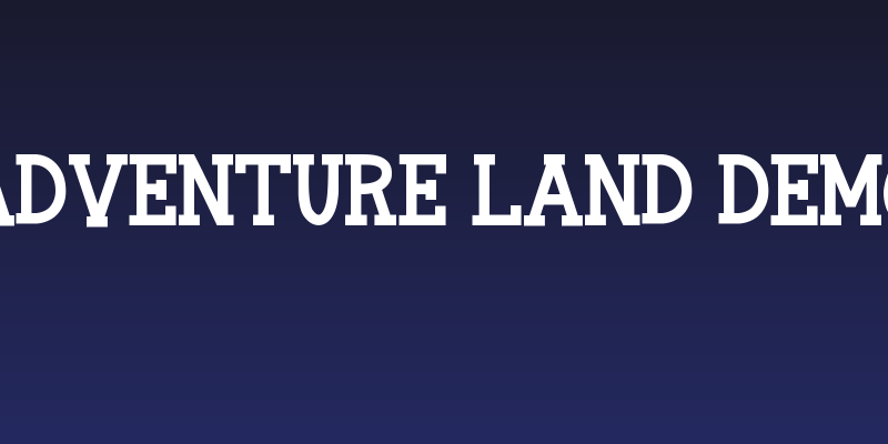 Adventure Land Demo Social Header