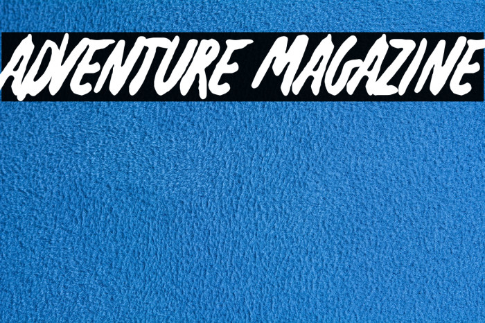 Adventure Magazine Font examples