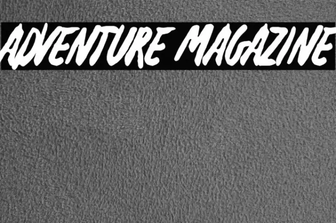 Adventure Magazine Font examples