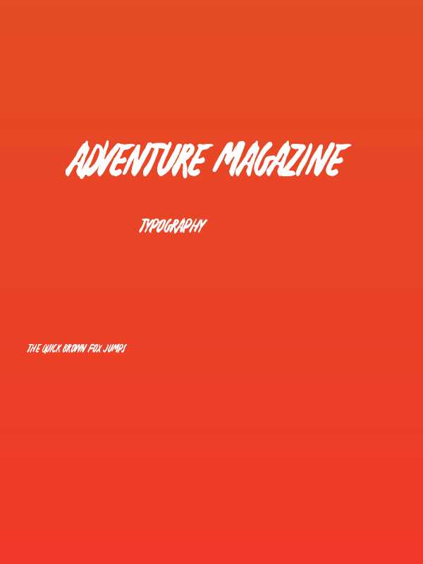 Adventure Magazine Poster