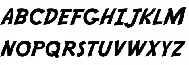 Adventure Normal Schriftart Groß