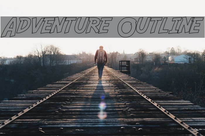 Adventure Outline フォント examples