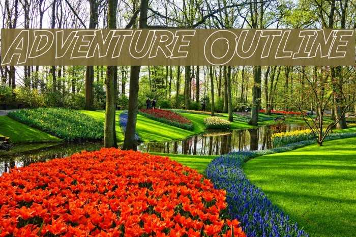 Adventure Outline フォント examples