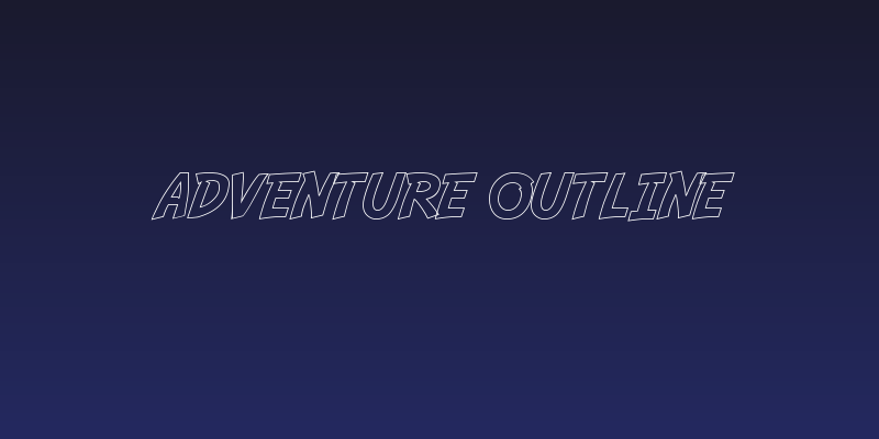 Adventure Outline Social Header