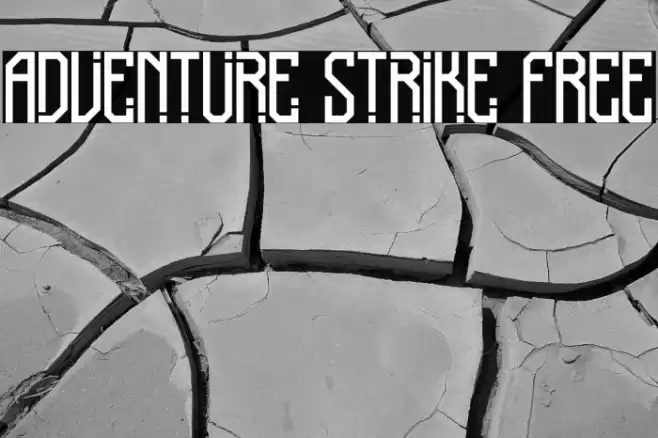 Adventure Strike FREE Font examples