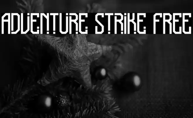 Adventure Strike FREE Font examples
