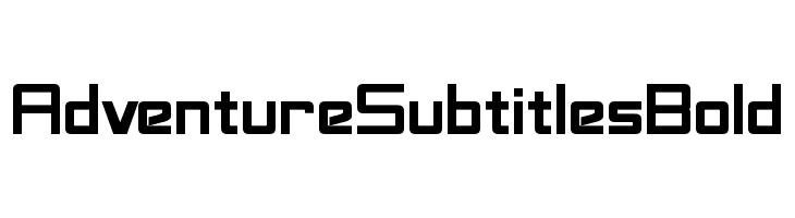 Adventure Subtitles Bold  font caratteri gratis