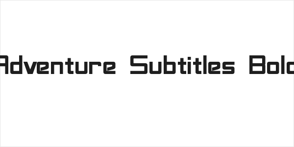 Adventure Subtitles Bold Logo