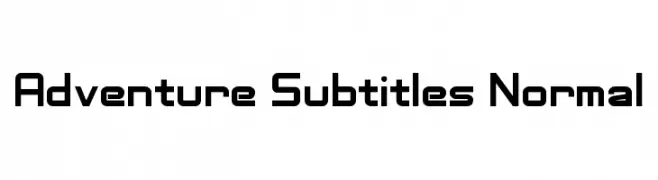 Adventure Subtitles Normal  नि: शुल्क फ़ॉन्ट्स डाउनलोड