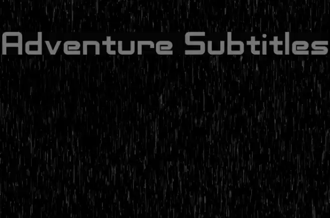 Adventure Subtitles Font examples
