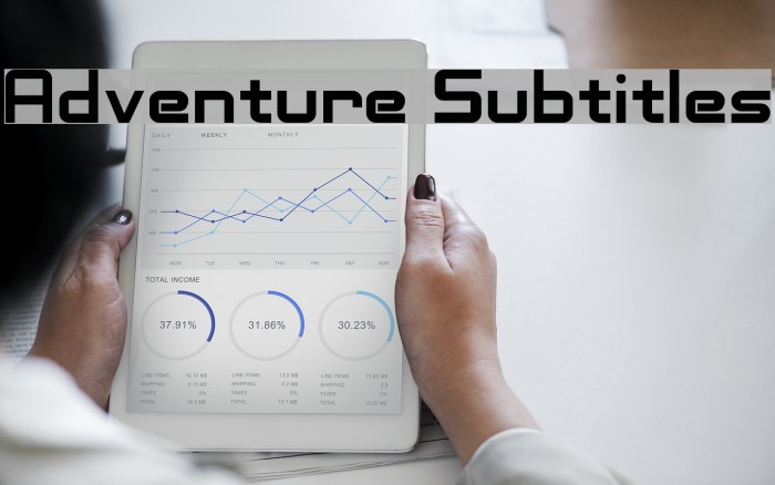 Adventure Subtitles フォント examples
