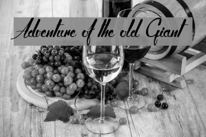 Adventure of the old Giant Font examples