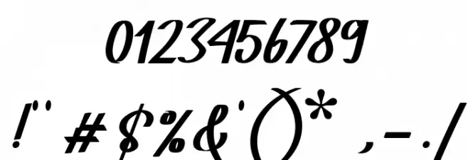 Adventure Font OTHER CHARS