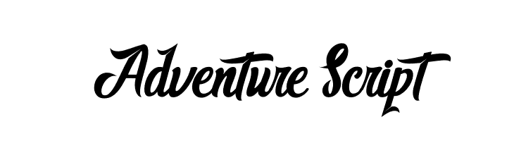 AdventureScript  नि: शुल्क फ़ॉन्ट्स डाउनलोड