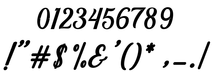 AdventureScript Font OTHER CHARS