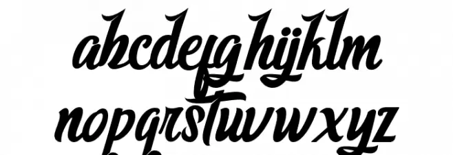 AdventureScript Шрифта строчной
