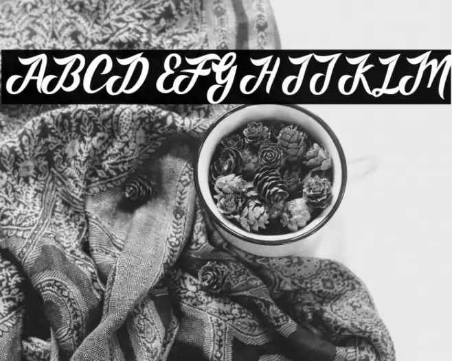 AdventureScript Font examples