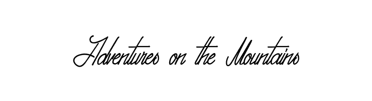 Adventures on the Mountains Font
