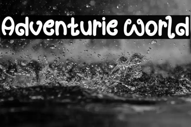 Adventurie World フォント examples