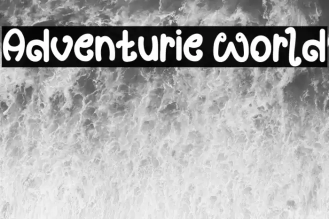 Adventurie World フォント examples