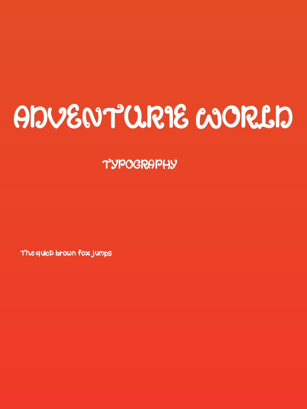 Adventurie World Poster