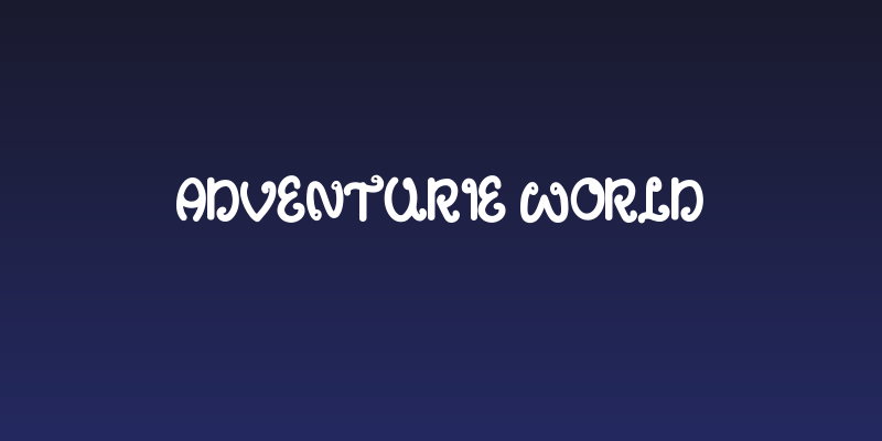 Adventurie World Social Header