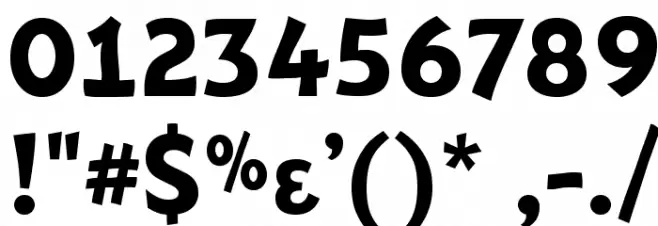 Adventuring Font OTHER CHARS