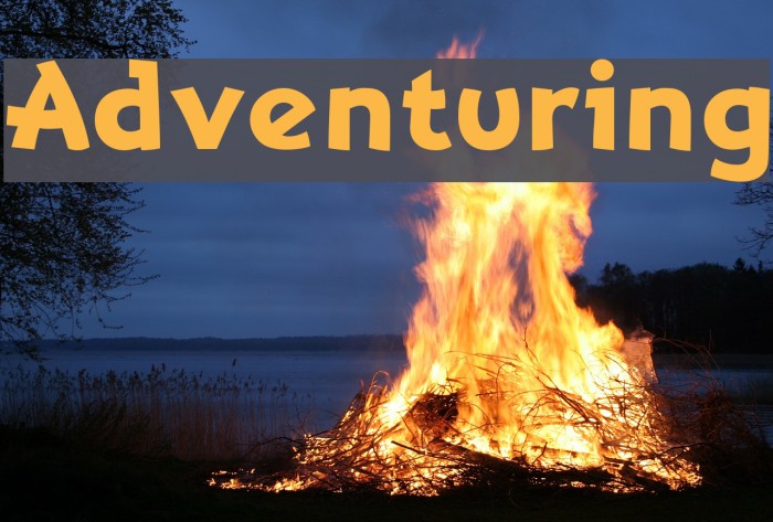 Adventuring Font examples