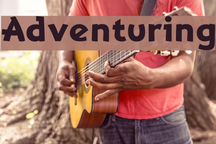 Adventuring Font examples
