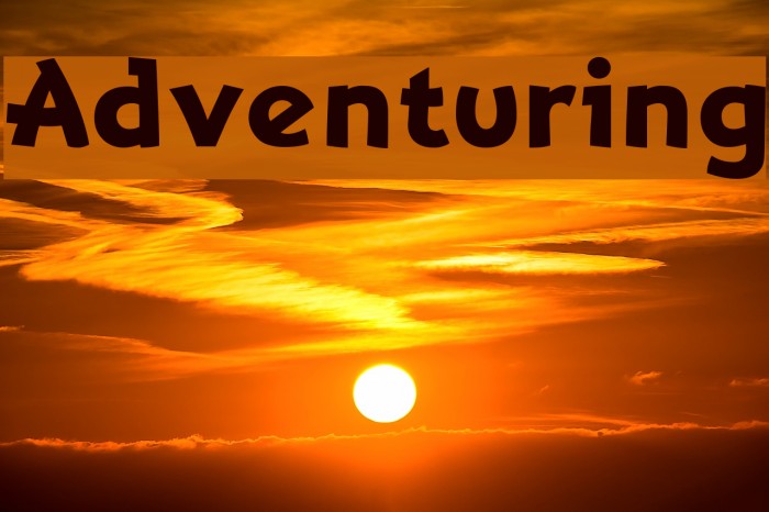 Adventuring Font examples