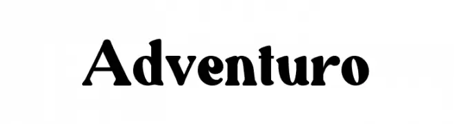 Adventuro  フリーフォントのダウンロード