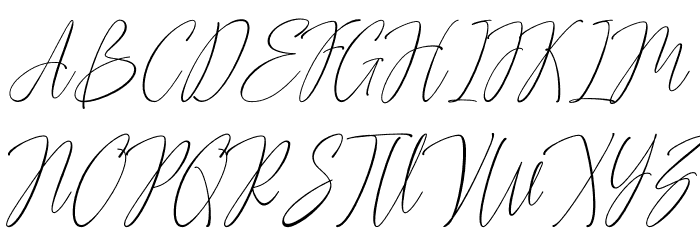 Advera Script Caratteri MAIUSCOLE