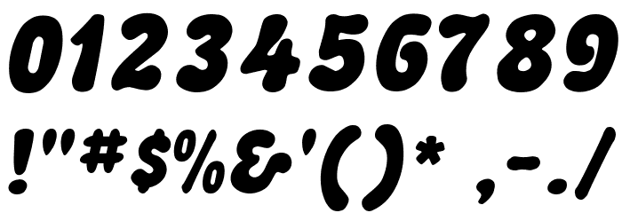Advert Italic Font OTHER CHARS