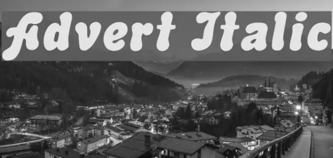 Advert Italic Fuentes examples