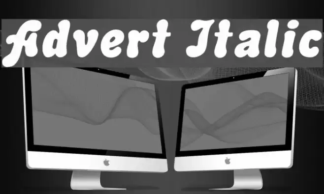 Advert Italic Fuentes examples