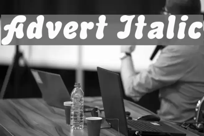 Advert Italic Fuentes examples