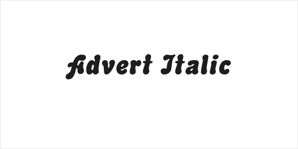 Advert Italic Logo