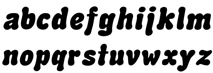 Advert Italic Font LOWERCASE