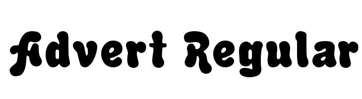 Advert Regular Font