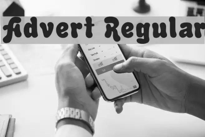 Advert Regular Fonte examples
