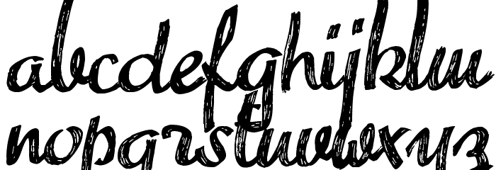 Advert Font LOWERCASE