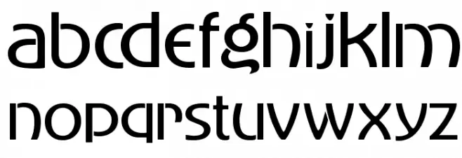Advertiser Schriftart Kleinbuchstaben