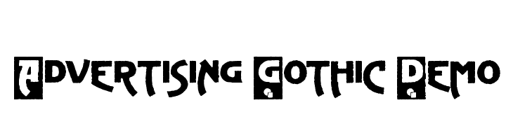Advertising Gothic Demo Fonte