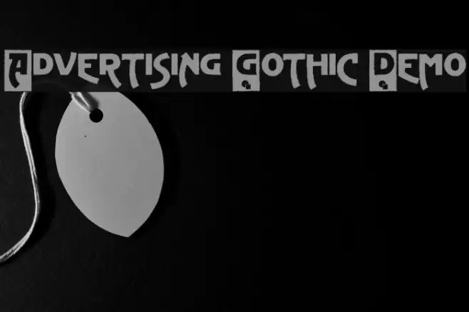 Advertising Gothic Demo Polices examples